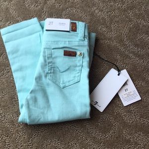 NWT seven for all man kind stretchy skinny pants